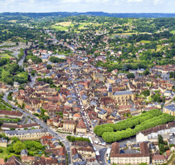 Vue aerienne de Sarlat