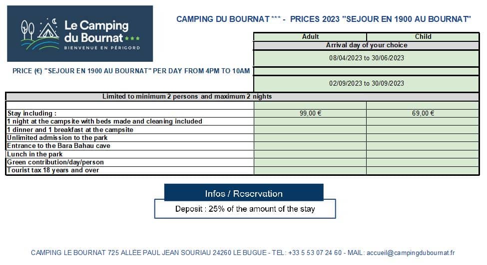 StayWithBournat-Prices-CAMPING2023